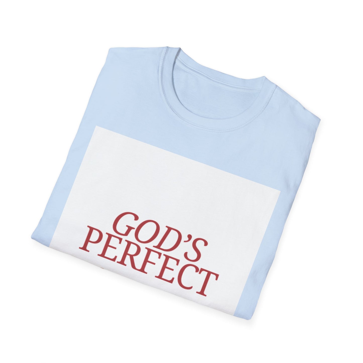 God's Perfect, Hand Made Tee — Faith-Inspired Christian T-Shirt, Religious tee