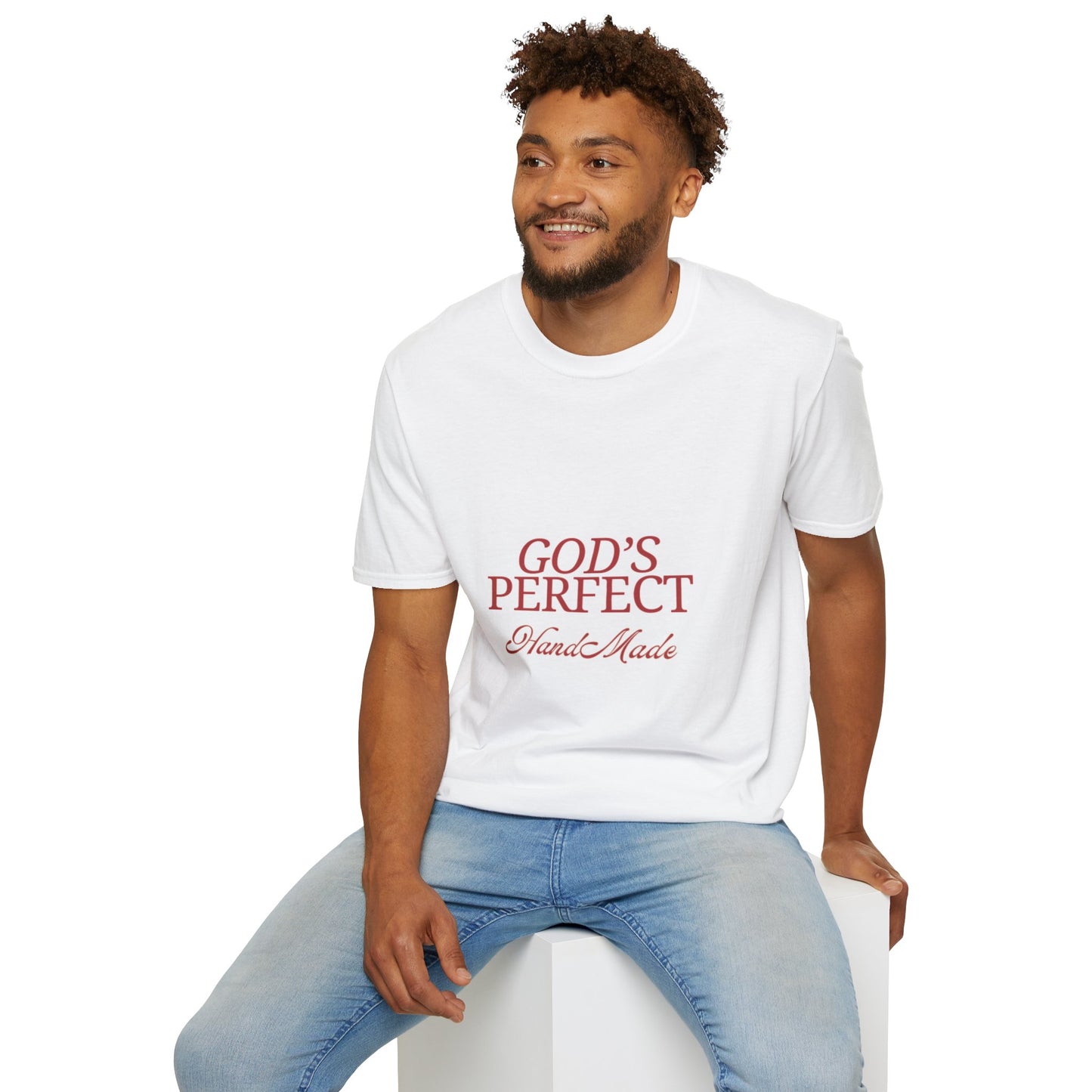God's Perfect, Hand Made Tee — Faith-Inspired Christian T-Shirt, Religious tee