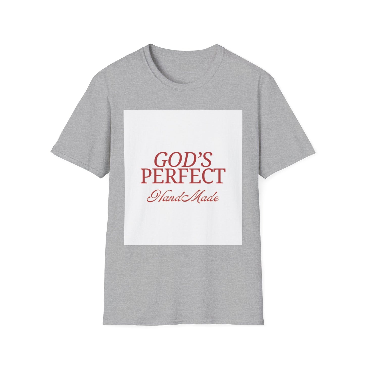 God's Perfect, Hand Made Tee — Faith-Inspired Christian T-Shirt, Religious tee