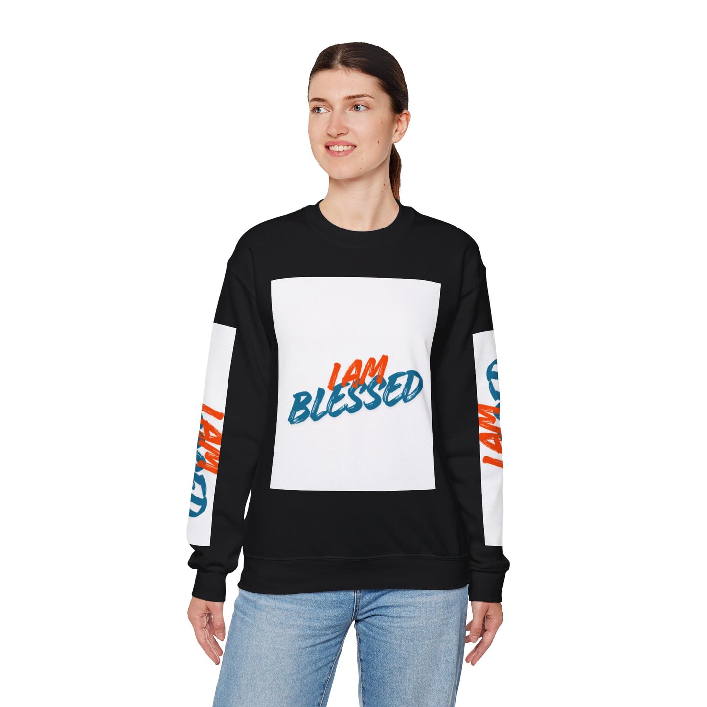 I Am Blessed Crewneck Sweatshirt — Spiritual Religious Blessing Pullover