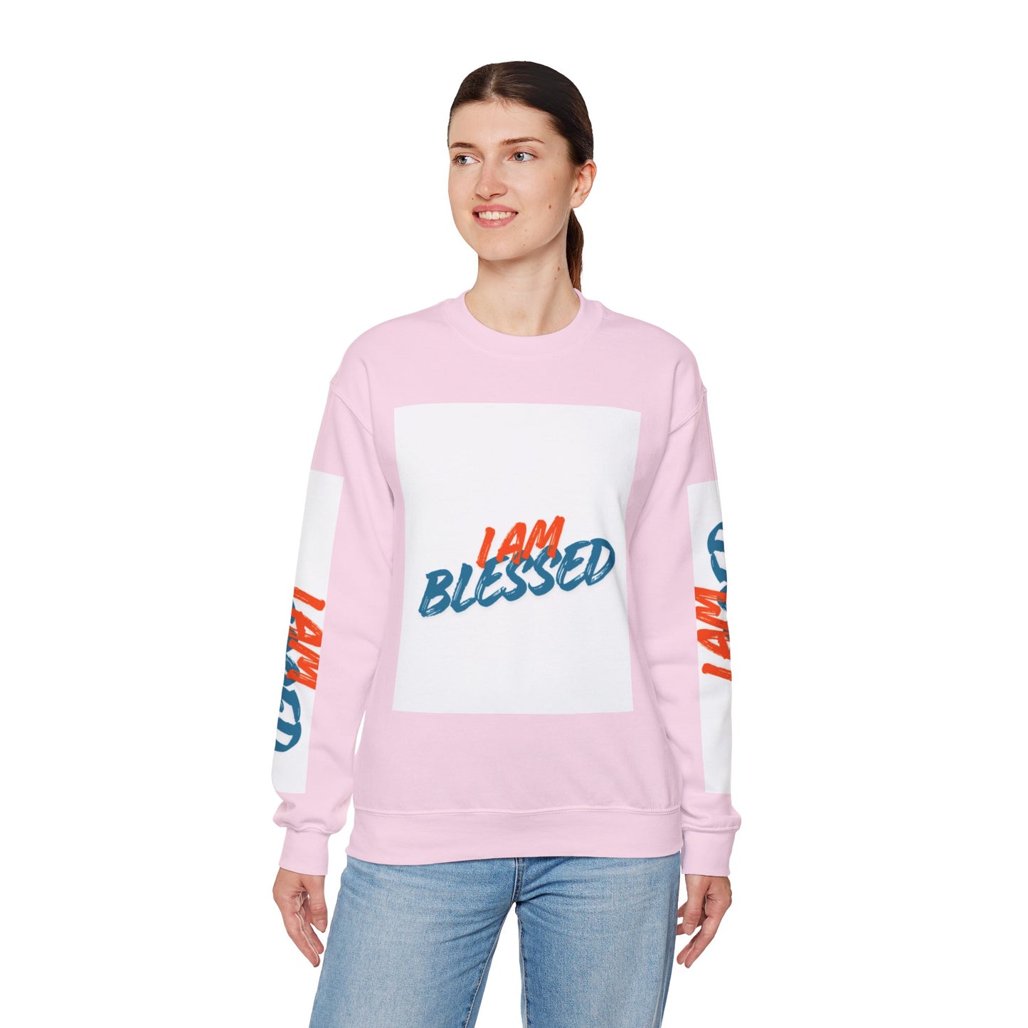 I Am Blessed Crewneck Sweatshirt — Spiritual Religious Blessing Pullover