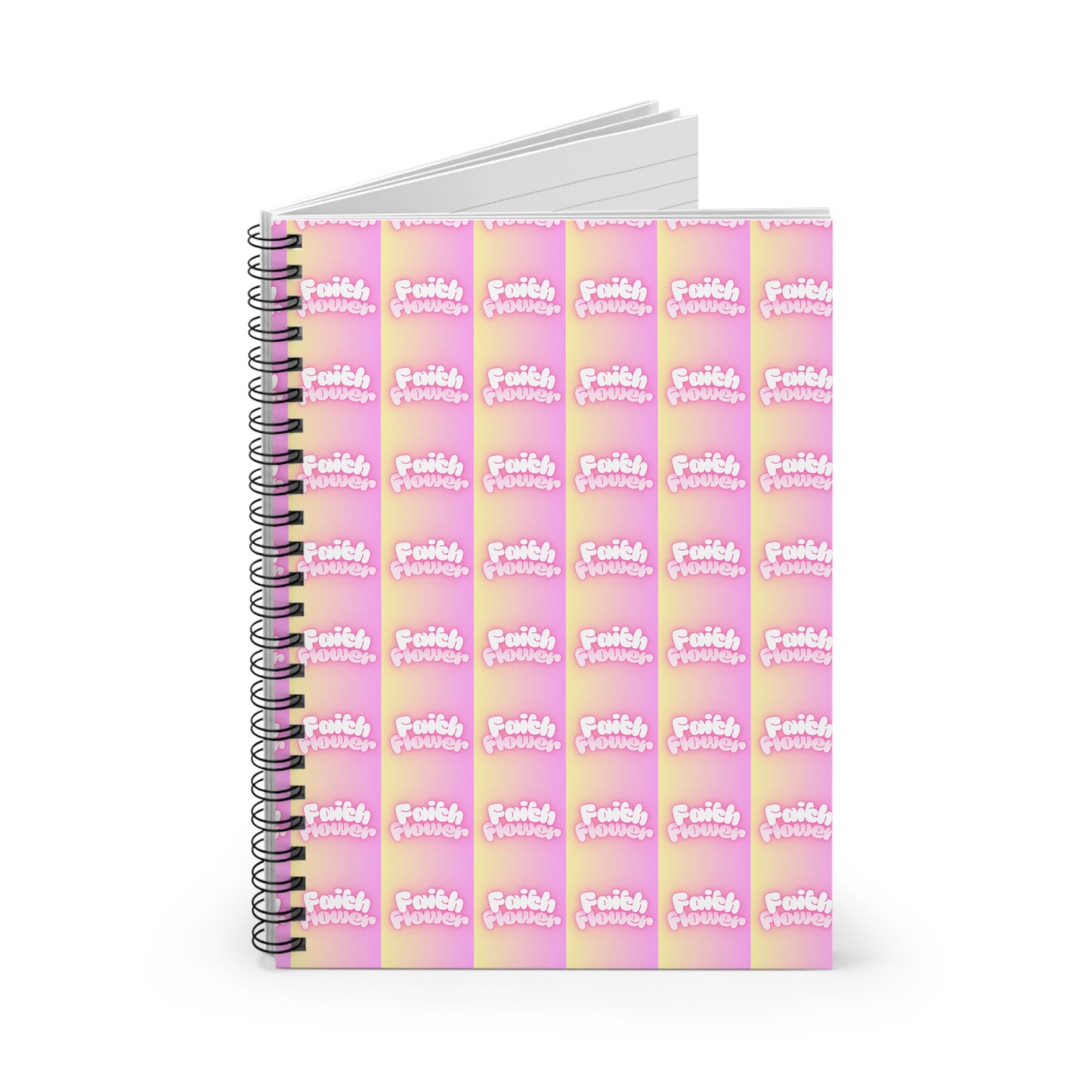 Faithful Thoughts Spiral Notebook – Cute Pink Design, Journal for Inspiration, Daily Planner, Gift for Students, Artistic Notebook